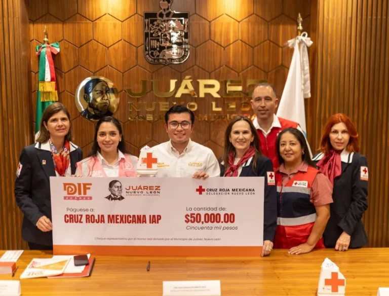 Arranca Juárez colecta anual de la Cruz Roja con donativo