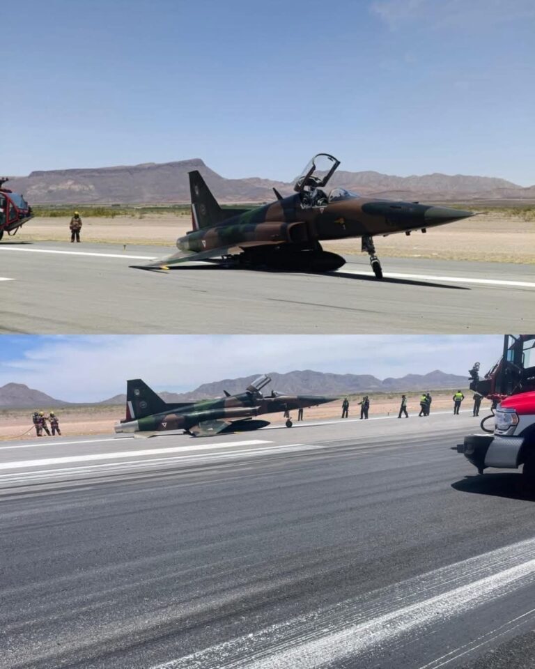 ÚLTIMAHORA🚨 SE REPORTA EL PERCANCE DE UN NORTHROP F-5E “TIGER II” MONOPLAZA DE LA FUERZA AÉREA MEXICANA, EN EL AEROPUERTO INTERNACIONAL DE CHIHUAHUA, AFECTANDO LAS OPERACIONES DE ESA TERMINAL AÉREA.